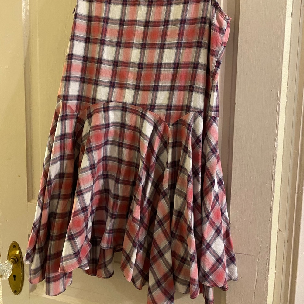 BCBG Plaid Red Dress